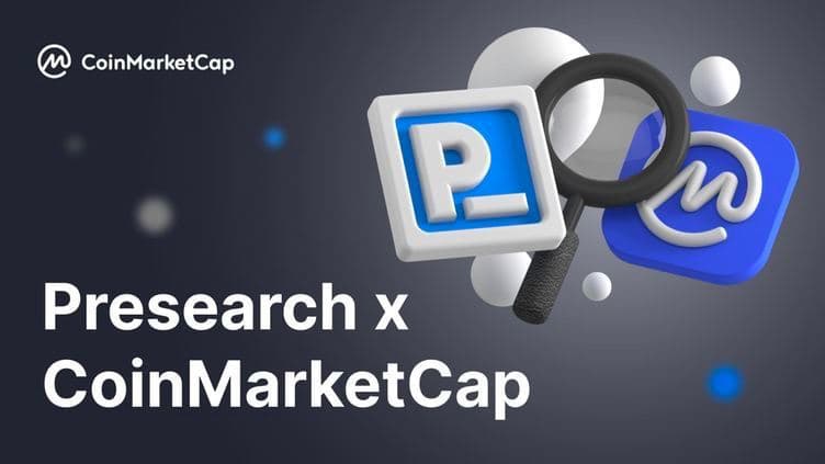 Presearch partnered with coinmarketcap to bring CMC’s high-quality data to search results